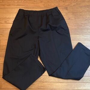 Lands' End Women's Black High Rise Straight-Leg Pants